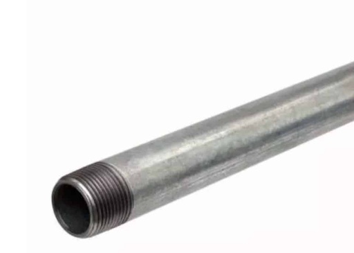 [TUGR1640] Tubo galvanizado con rosca norma NX de 1", 6 metros de largo.