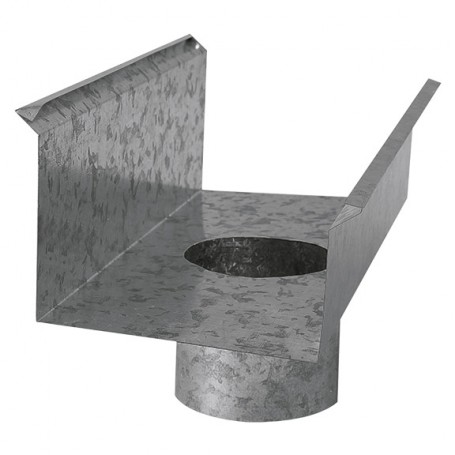 [BACACU4D] Bajada para canalon cuadrado 4" derercha.