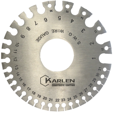 [14CALIBR018SH] Calibrador redondo para lamina, placa y alambre.