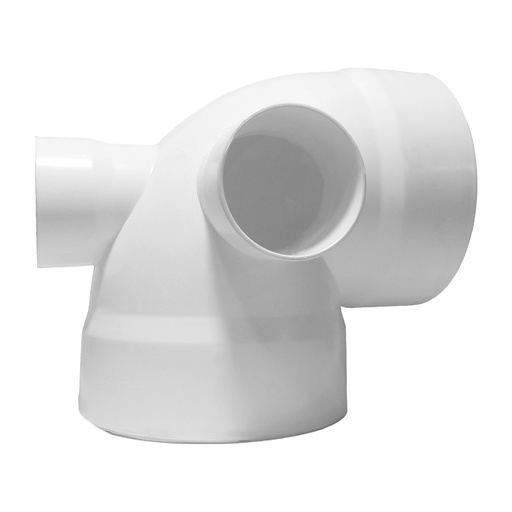 [COPVC490SL2S] Codo PVC 4"x90 con salida lateral 2" sanitario.