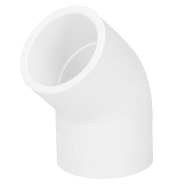 [45416] Codo PVC hidraulico 1"x45, cementado cedula 40.