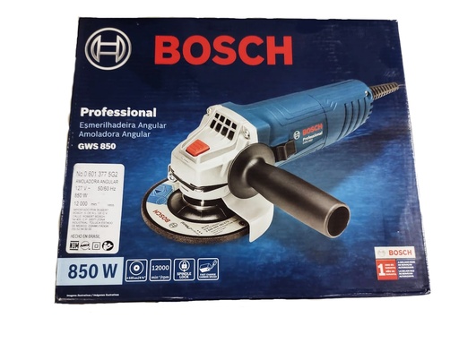 [GWS-850] Esmeriladora angular de 4 1/2" 800 W marca bosch.