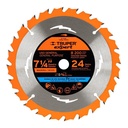 [100103] Disco sierra para madera de 7 1/4" 24 dientes centro de 5/8".