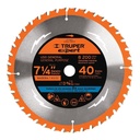 [100104] Disco sierra para madera de 7 1/4" 40 dientes centro de 5/8".