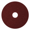 [100124] Paquete de 5 discos de lija con respaldo de fibra grano 24 de 4 1/2".