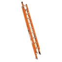 [100229] Escalera de extension tipo II 28 peldaños fibra de vidrio.