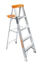 [10264] Escalera de tijera tipo ll 4 peldaños y bandeja.