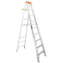 [10338] Escalera de tijera tipo ll 8 peldaños y bandeja.