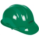 [10374] Casco de seguridad color verde.