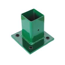 [BAS00110] Base para poste de reja decorativa verde de 2" x 2"