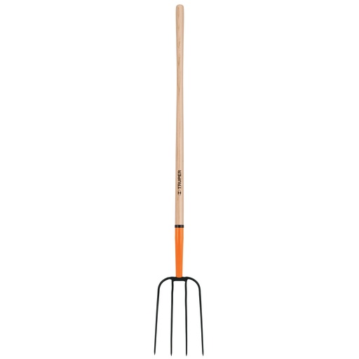 [11003] Bieldo para paja 4 dientes con mango 48"
