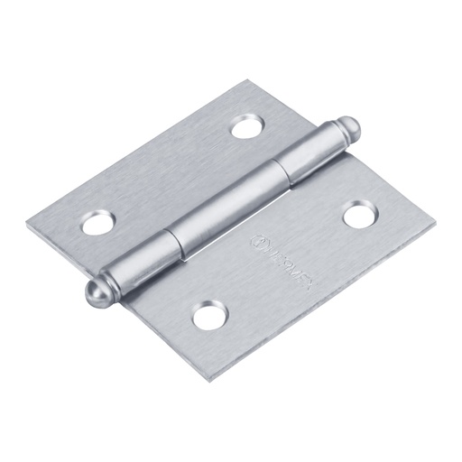 [43254] Bisagra cuadrada 2"cromo mate redonda