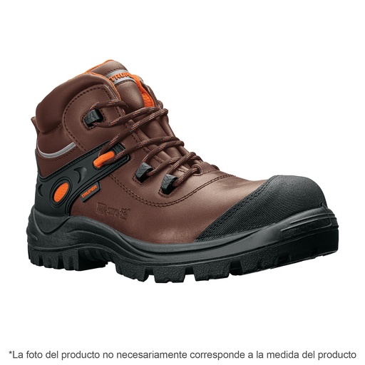 [15473] Botas de piel cafes dielectricas con casquillo #27