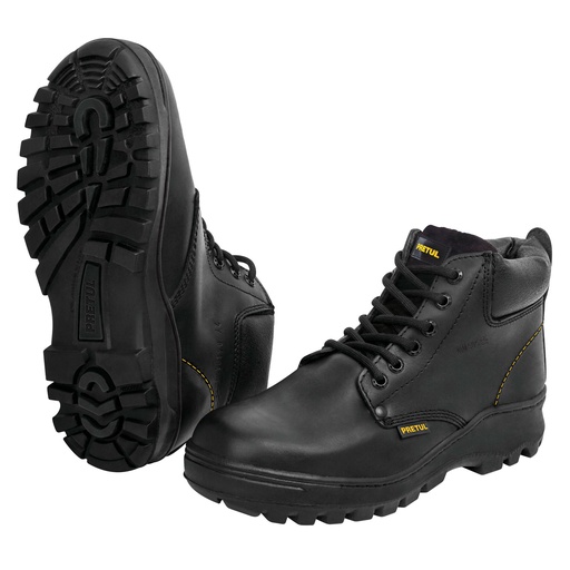 [25992] Botas de piel negras con casquillo #27