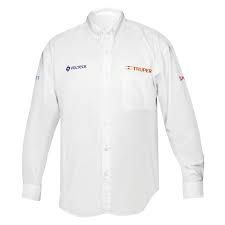 [60360] Camisa para caballero blanca manga larga talla chica