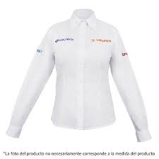 [63110] Camisa para dama blanca manga larga talla extra extra grande