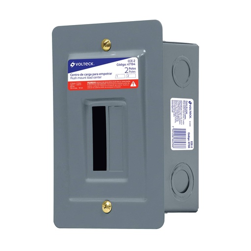 [47194] Centro de carga empotrable de 2 polos