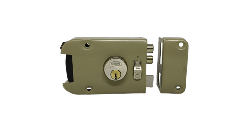 [MX3591] Cerradura de sobreponer 7000 acabado beige derecha