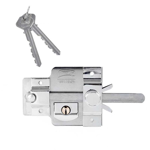 [CERR7156] Cerradura de sobreponer 850 acabado cromo derecha