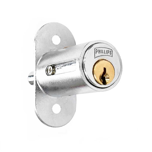 [MX29] Cerradura para mueble 200 acabado cromo