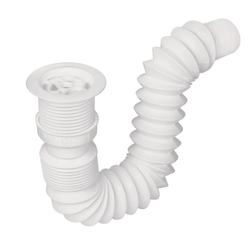 [49370] Cespol para fregadero flexible con contrarejilla de 1 1/2"