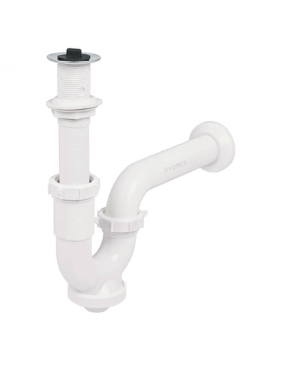 [49508] Cespol para lavabo de pvc con contra de 1 1/4"