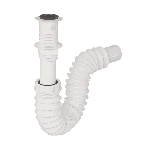 [49365] Cespol para lavabo flexible con contrarejilla de 1 1/4"