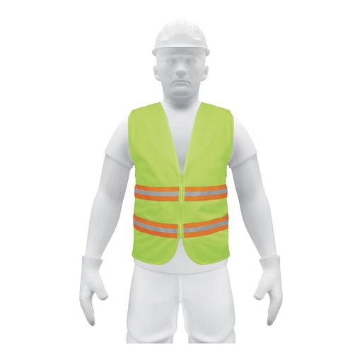 [13474] Chaleco de seguridad con cintas dobles 3/4" con cierre verde