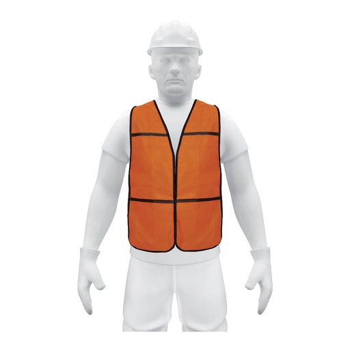 [21023] Chaleco de seguridad para uso de dia naranja