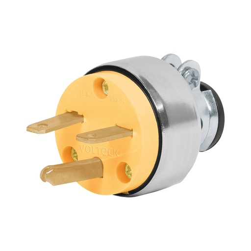 [46203] Clavija industrial blindando aterrizada cara de chino