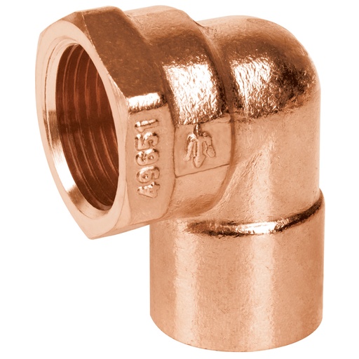 [49652] Codo de cobre 1" x 90° cuerda interior