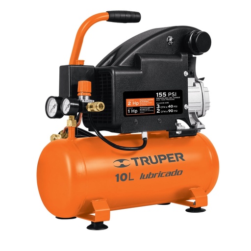 [19215] Compresor horizontal 10 lts 2 hp de 127 V