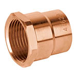 [49657] Conector de cobre cuerda interior de 3/4"