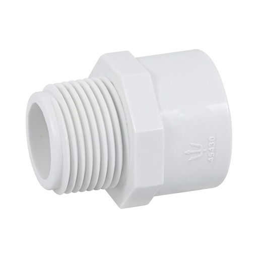 [45547] Conector de pvc hidráulico cuerda exterior de  2"