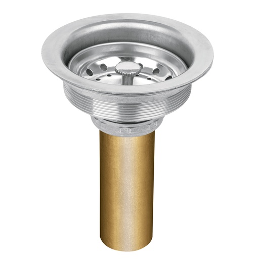 [49352] Contracanasta de acero inoxidable de 3 1/2" con tubo de 1 1/2"