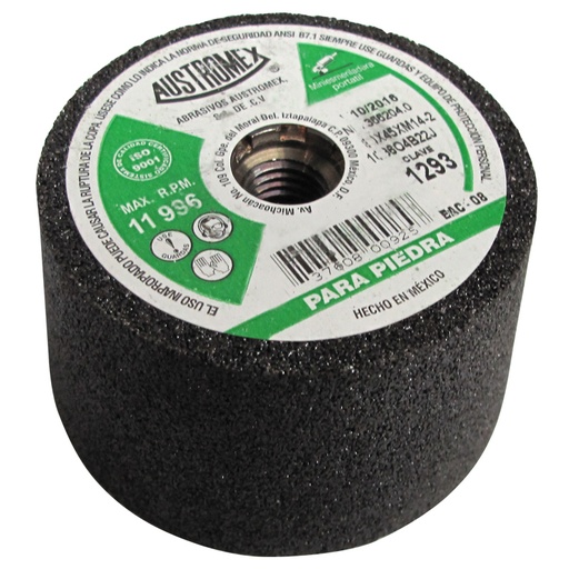 [COP03310] Copa para piedra de 4" con entrada 14 mm grano 36 magma (AUS1293)