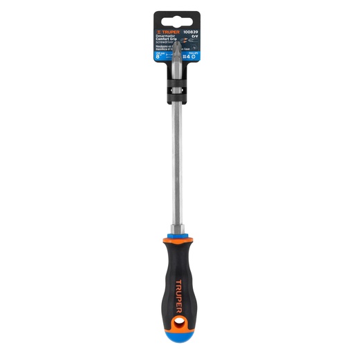 [100839] Desarmador de cruz 3/8" x 8" con mango comfort