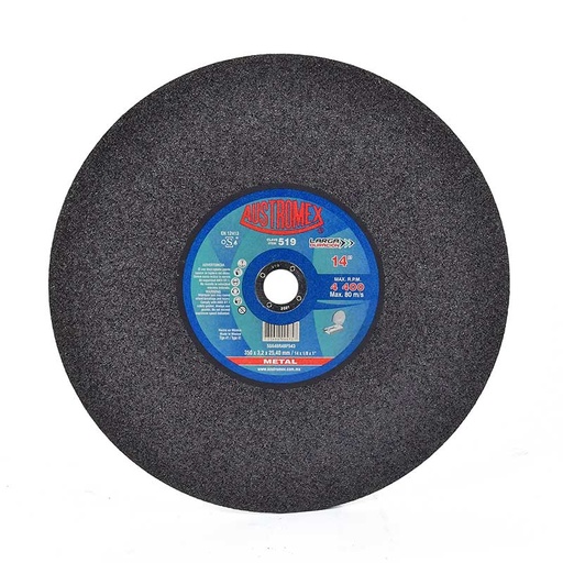 [DIS00353] Disco para corte de metal de 14" larga duración (AUS519)