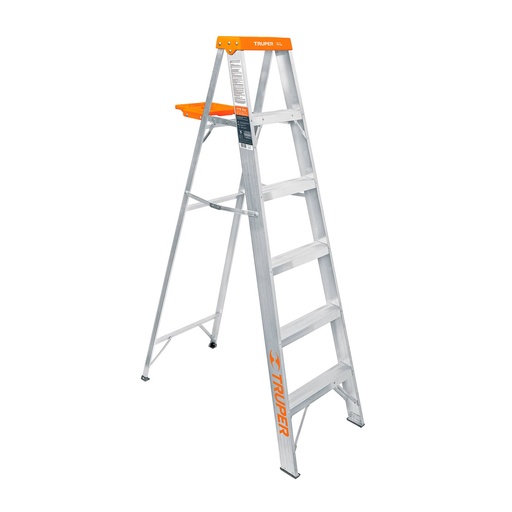 [10264] Escalera de tijera tipo ll de 4 peldaños aluminio