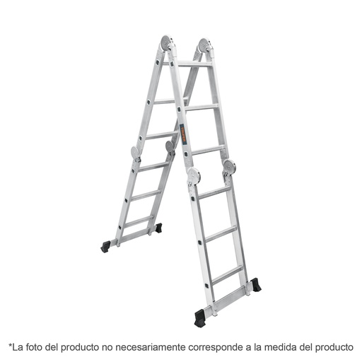 [101906] Escalera multiposición tipo I de 16 peldaños aluminio