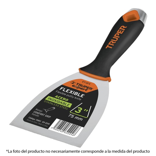 [15850] Espátula flexible de acero inoxidable 2"