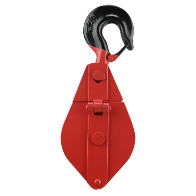 [GARR1590] Garrucha con bisagra de 3" (500 kg capacidad máxima) para cable de 5-7 mm (14GARRUC193CH)