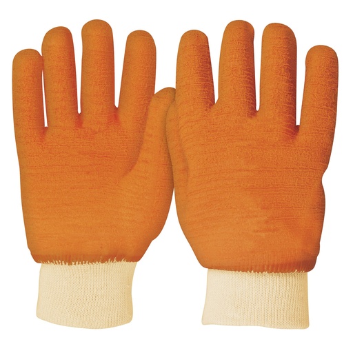 [14248] Guantes de algodon recubiertos de hule unitalla
