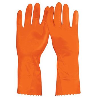 [14262] Guantes de latex para limpieza en general talla mediana