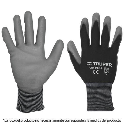 [13290] Guantes para mecanico de nylon talla chica
