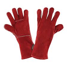 [19458] Guantes rojos para soldador