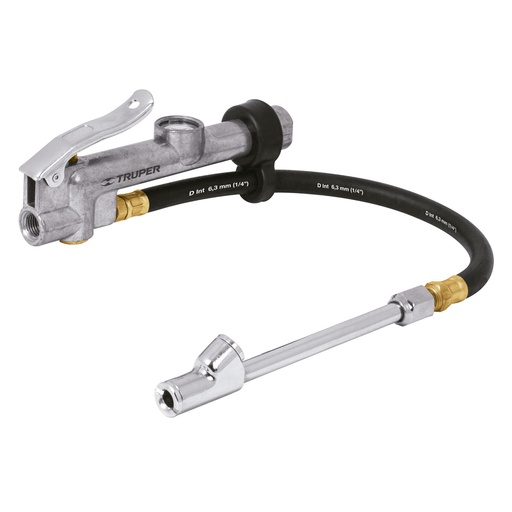 [19028] Inflador doble con calibrador de metal