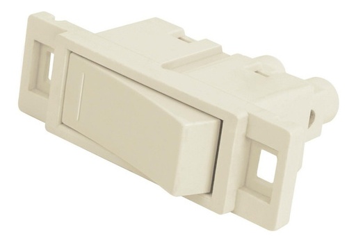 [46439] Interruptor sencillo color blanco economica