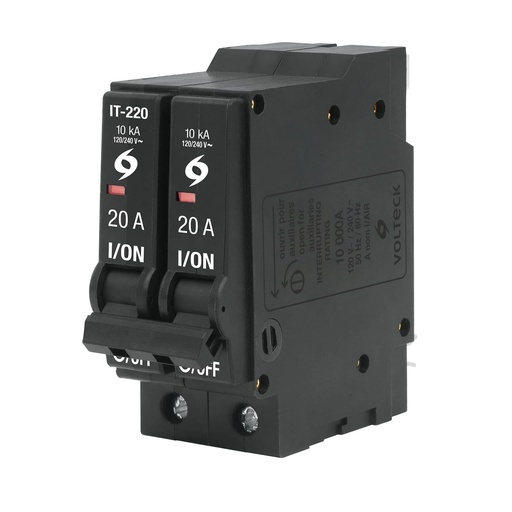 [46704] Interruptor termomagnetico 2 plolos 20A
