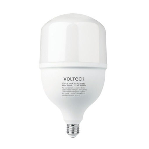 [46228] Lampara led tipo t de 50 w luz de dia